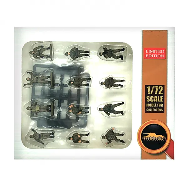 ModelCollect 1/72 Russian Soldier Suit 16 Soldiers Green & Khaki Color Selection 다이캐스트 완성품, 1개