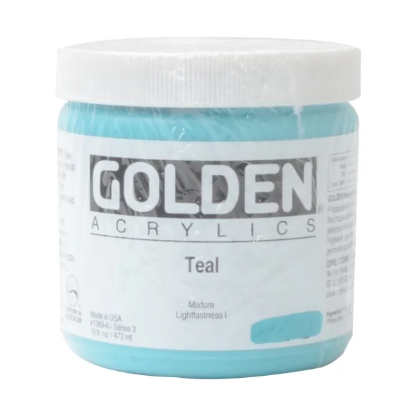 골덴 아크릴물감 낱색 S3 1369 Teal 473ml 1색
