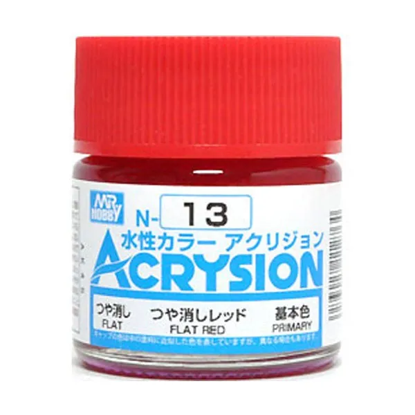 Gsi 프라모델 도료 N 013 6p Matte Red 광택