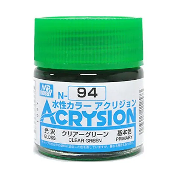 프라모델도료 GSI N-094 6p, CLEAR GREEN  유광