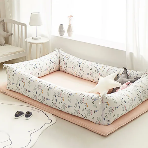 쉬즈홈 오드리 순면 범퍼쿠션 솜포함 아이보리