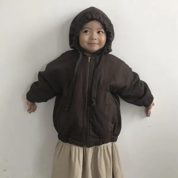 느엘 여아용 후디점퍼