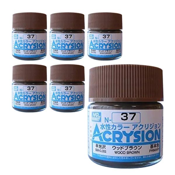 프라모델 도료 GSI N-037 6p, 037 Wood Brown  반광