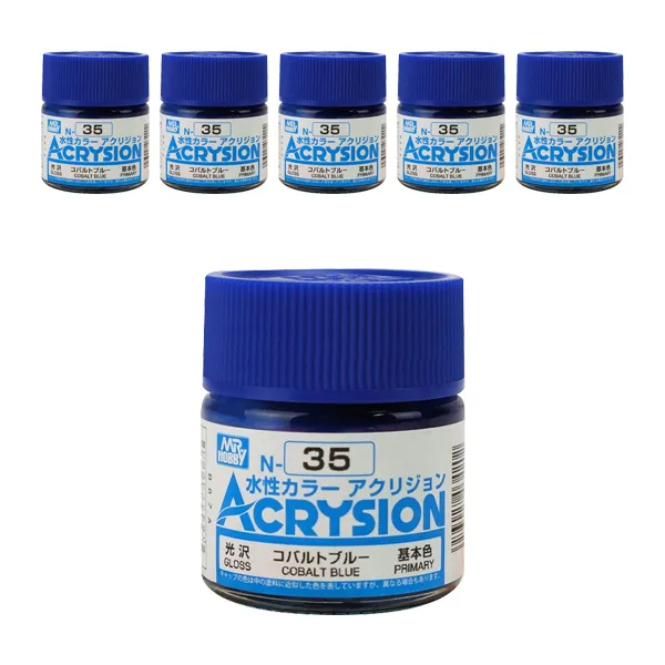 GSI 프라모델 도료 N-035 6p, Cobalt blue 유광