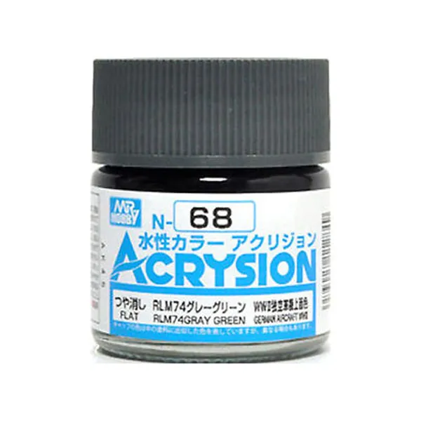 Gsi 프라모델 도료 N 068 6p Gray Green 반광