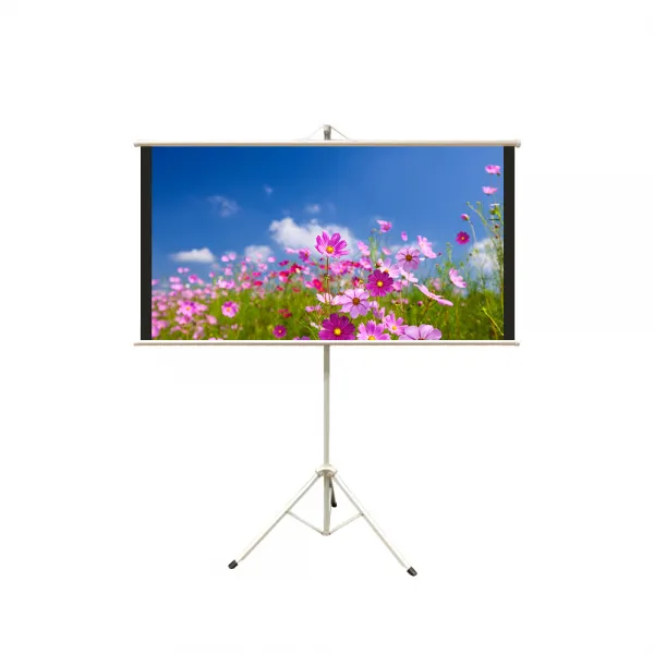 윤씨네 스크린 심플 족자스크린 화이트 삼각대포함 4:3 800 x 580 mm, YJV-040