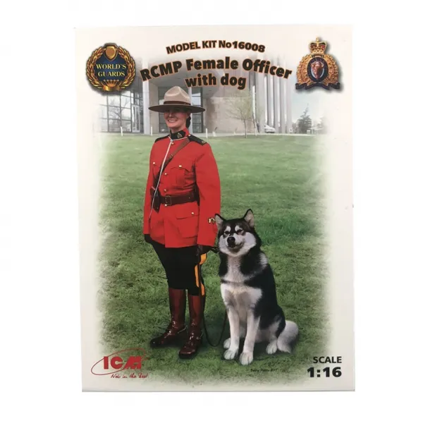 Icm 1:16 Royal Canadian Mounted Police Officer With Dog Icm0047 프라모델 1개