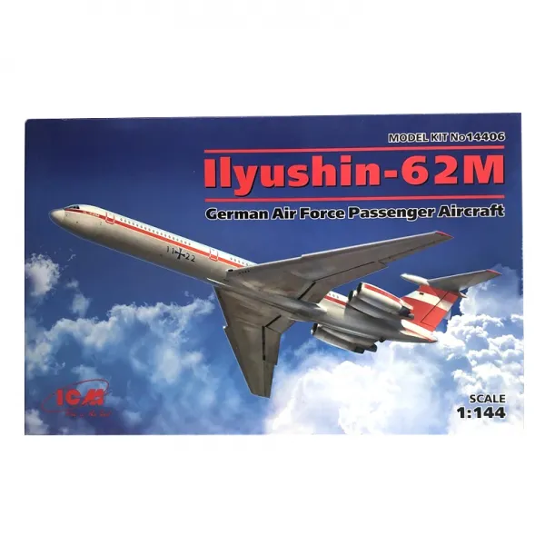 Icm 1:144 German Passenger Ilyushin 62m Icm0041 프라모델 여객기 1개