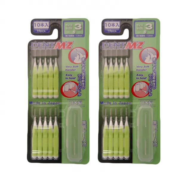 Dent Mz 치간 칫솔 사이즈 3 S 최소 통과 지름1.0mm 10개입 2개