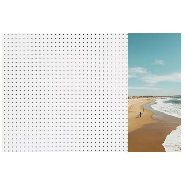 앤비커머스 인테리어타공판 바닷길 우WHITE, 1개