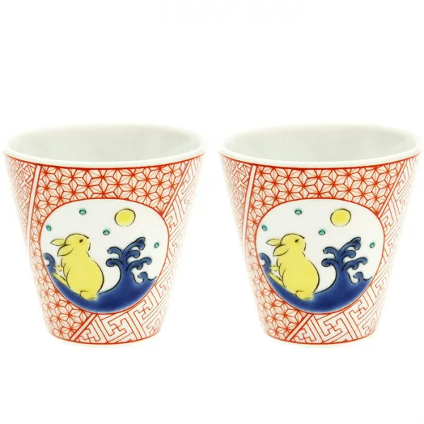 구타니야키 운수 술잔 70ml Kso 16 토끼 2개입