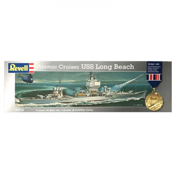 Revell 1:460 Atomic Cruiser Uss Long Beach 프라모델 전함 1개