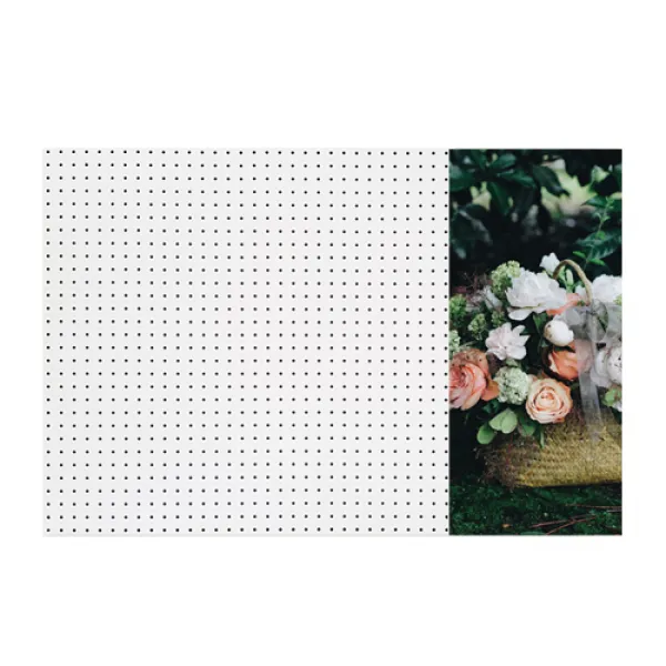 앤비커머스 인테리어 타공판 숲속꽃바구니 우 White 1개