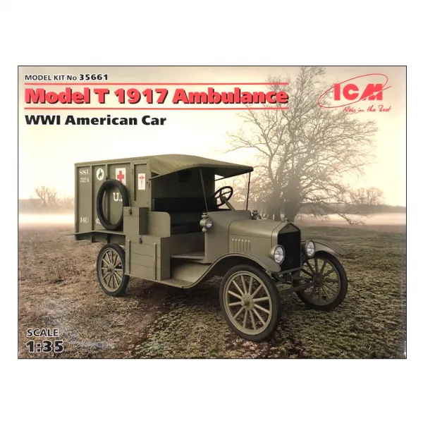 ICM 프라모델 1/35 WWI Model T 1917 ambulance, 1개