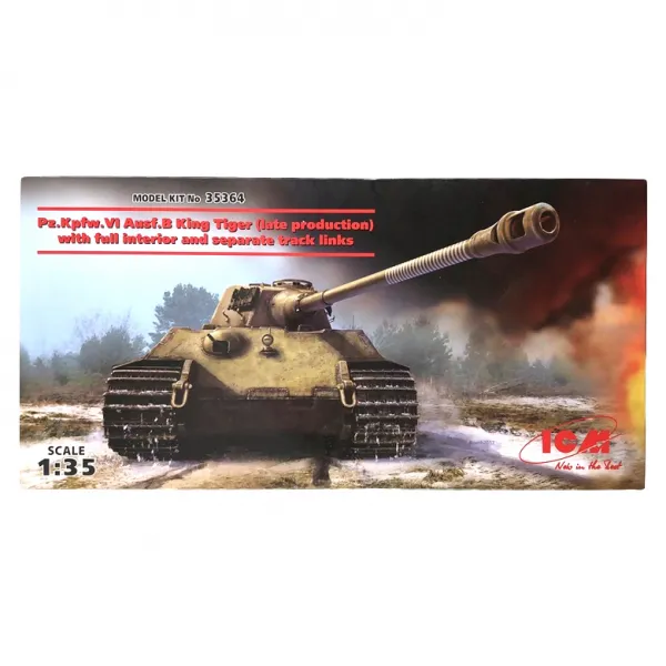 Icm 프라모델 1/35 Pz.kpfw. 6 Ausf. B King Tiger 1개