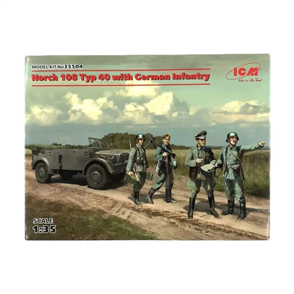 Icm 프라모델 1/35 Horch 108 Type 40 With German Infantry 1개