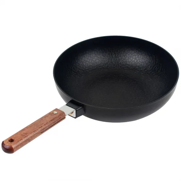 실버스타 살림살이 인덕션 IH 엠보 우드핸들 궁중 후라이팬, 28cm, 1개
