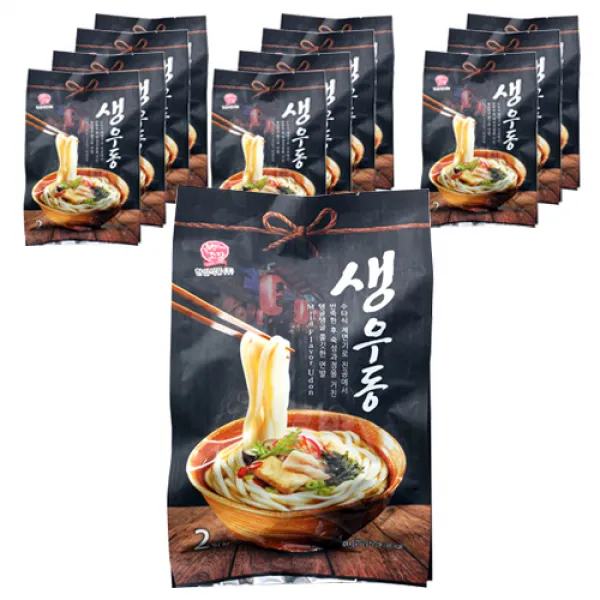 한일본고장 생우동 2인, 424.4g, 12개입