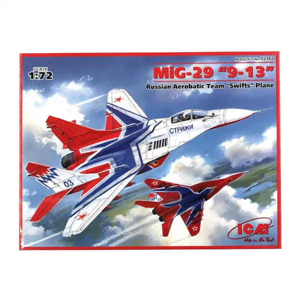 ICM 1:72 MiG-29 9-13 Russian Aerobatic Team Swifts Plane 프라모델 제트기, 1세트