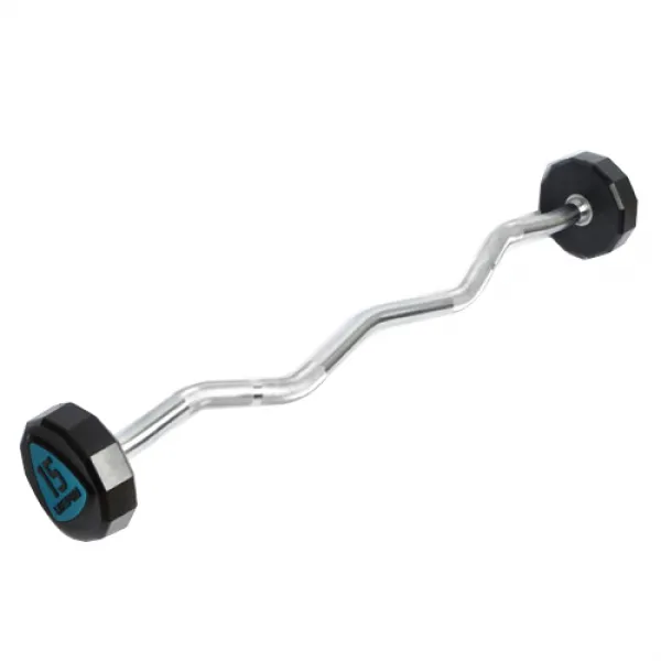 리브프로 우레탄 스튜디오 이지 컬 바벨 15kg, 1개, 혼합 색상