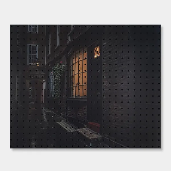 앤비커머스 인테리어타공판 빛바랜골목 500 x 400 mm, 1개, Black