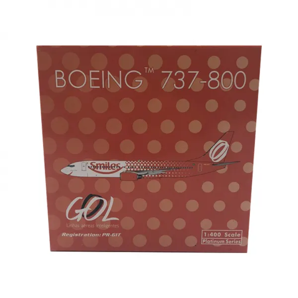 Phoenix 1:400 Brazil Gore aviation B737-800 PR-GIT Smiles-CS 비행기 다이캐스트, 혼합 색상