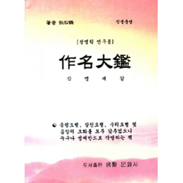 [생활문화사]작명대감, 생활문화사