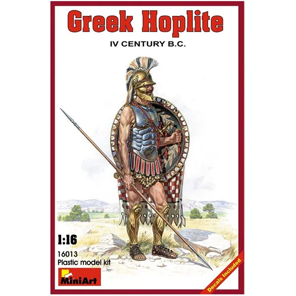미니아트 1:16 Greek Hoplite IV century BC 프라모델 보병, 1개
