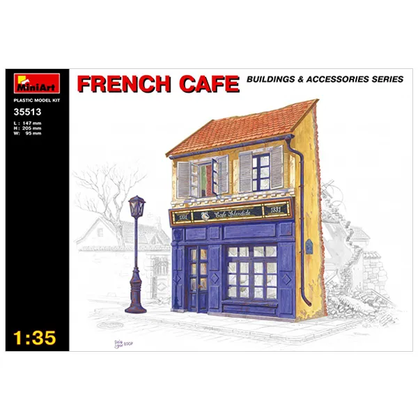 미니아트 1:35 French Café 프라모델 건물, 1개
