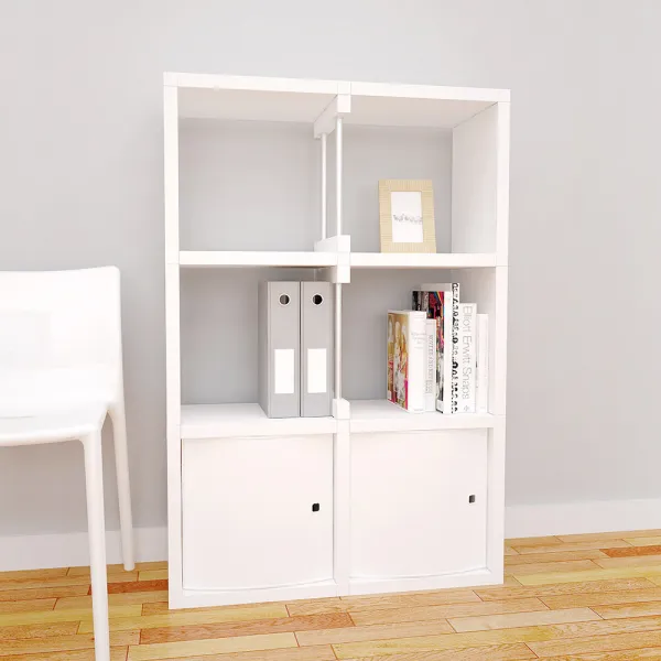 큐빅스 1 장식장책장 S2 3d2 화이트