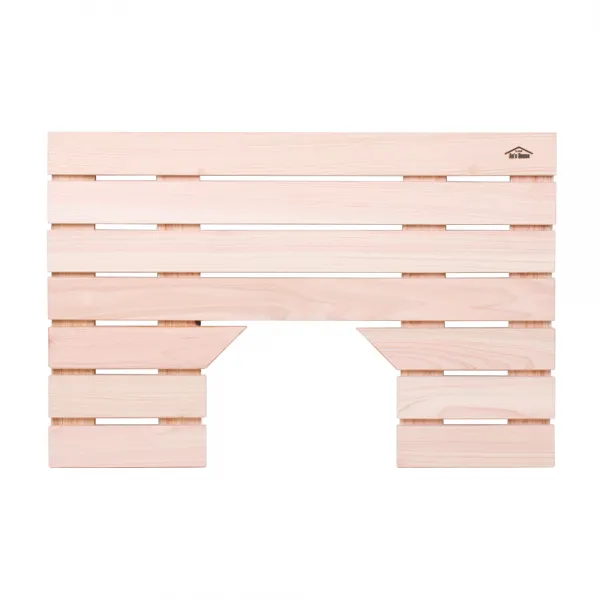 히노끼 숲 속 향기 편백나무 원목 발판 홈형 350 X 430 X 35 Cm 단일 색상 1개