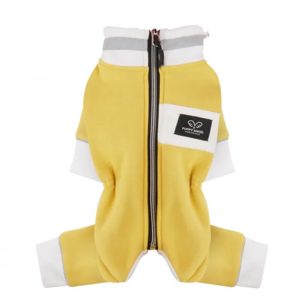 퍼피엔젤 남여공용 Angelertm 로고 밴드 올인원 290 Yellow