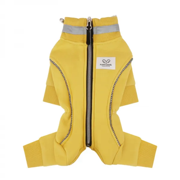 퍼피엔젤 반려견 Angeler 네모 라인 올인원 남녀공용 Pa Ow412 Yellow