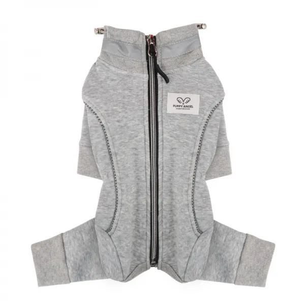 퍼피엔젤 반려견 Angeler 네모 라인 올인원 남녀공용 Pa Ow412 Gray