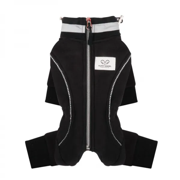 퍼피엔젤 반려견 Angeler 네모 라인 올인원 남녀공용 Pa Ow412 Black