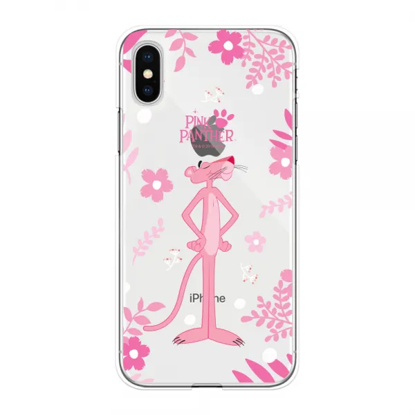 핑크팬더 플라워클리어 휴대폰 케이스