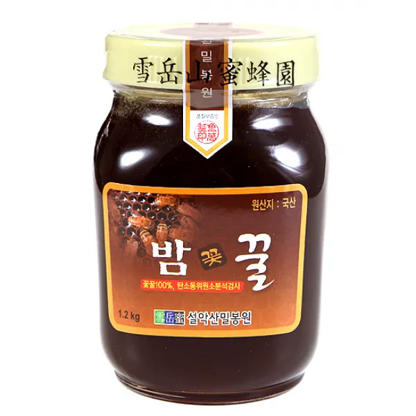 설악산밀봉원 꽃꿀 100% 밤꿀, 1.2kg, 1개