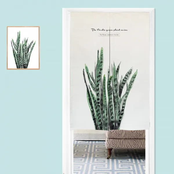 디엠코퍼레이션 알럽홈 프레쉬 플랜츠 거실 주방 가리개커튼 Type5