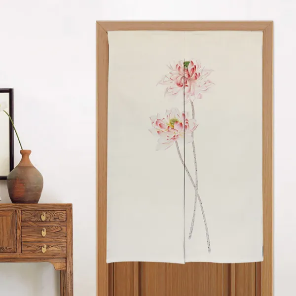 디엠코퍼레이션 알럽홈 연꽃 로터스 주방 위생 가리개커튼 Type8