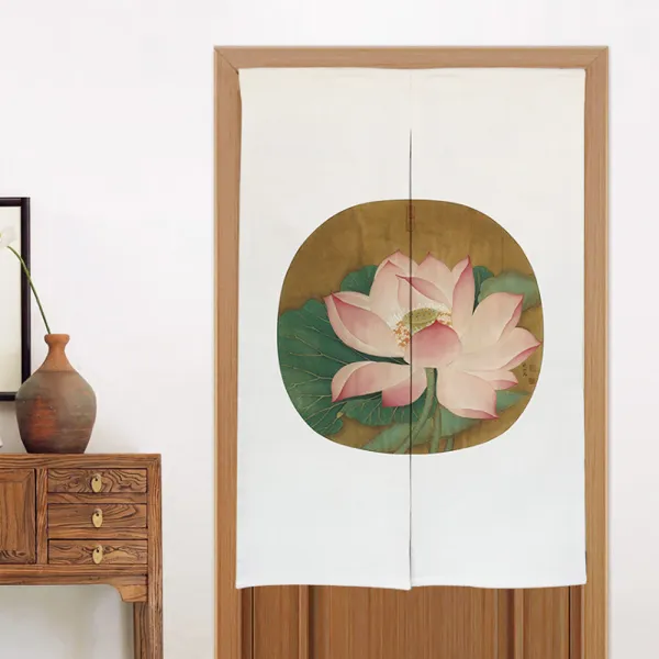 디엠코퍼레이션 알럽홈 연꽃 로터스 주방 위생 가리개커튼 Type13