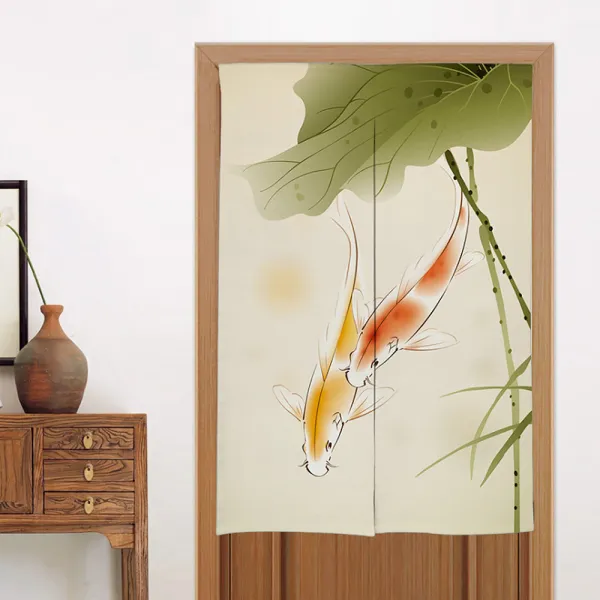 디엠코퍼레이션 알럽홈 연꽃 로터스 주방 위생 가리개커튼 Type12