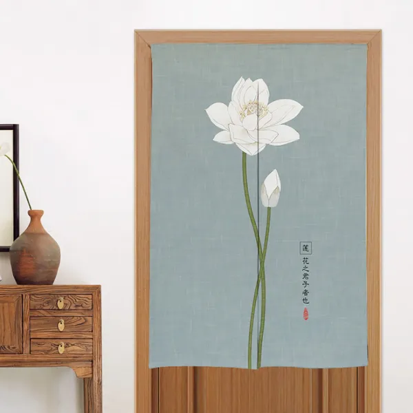 디엠코퍼레이션 알럽홈 연꽃 로터스 주방 위생 가리개커튼 Type5