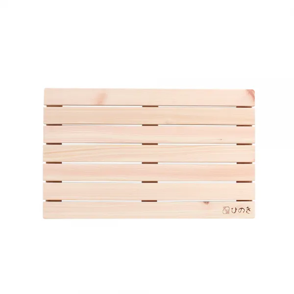 안스하우스 프리미엄 편백나무 히노끼 원목발판 평형 650 X 400 Mm 혼합 색상 1개