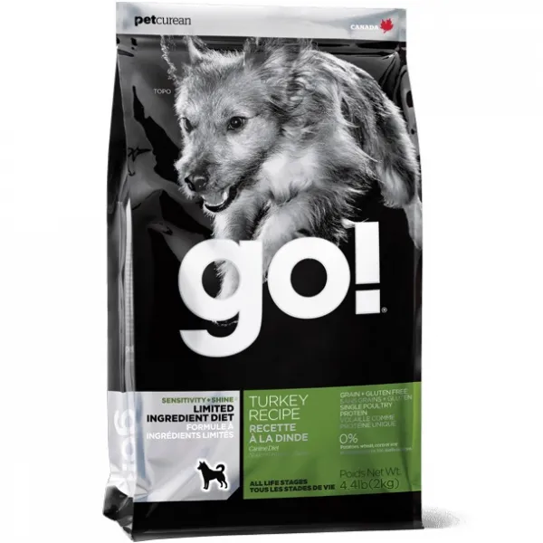go LID 그레인프리 칠면조 레시피 애견사료, 2kg, 1개