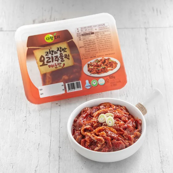 다향오리 고향의장맛 오리주물럭 매운맛, 500g, 1개