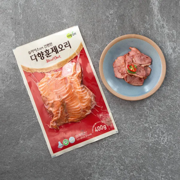 다향오리 훈제오리 슬라이스, 400g, 1팩