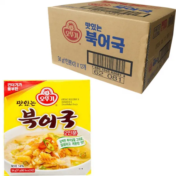 오뚜기 즉석 북어국 2인분, 17g, 24개입