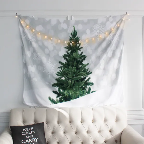 본진 테피스트리 커튼 001 실사트리 + 앵두전구 20구 + 고리 4p 혼합 색상