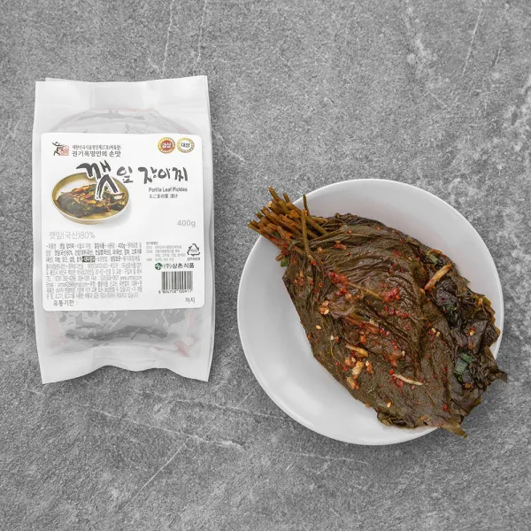 권기옥 명인 웃말 깻잎 장아찌 400g 1개