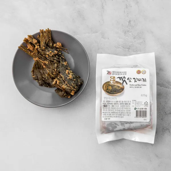 권기옥 명인 웃말 된장 깻잎 장아찌 225g 1개